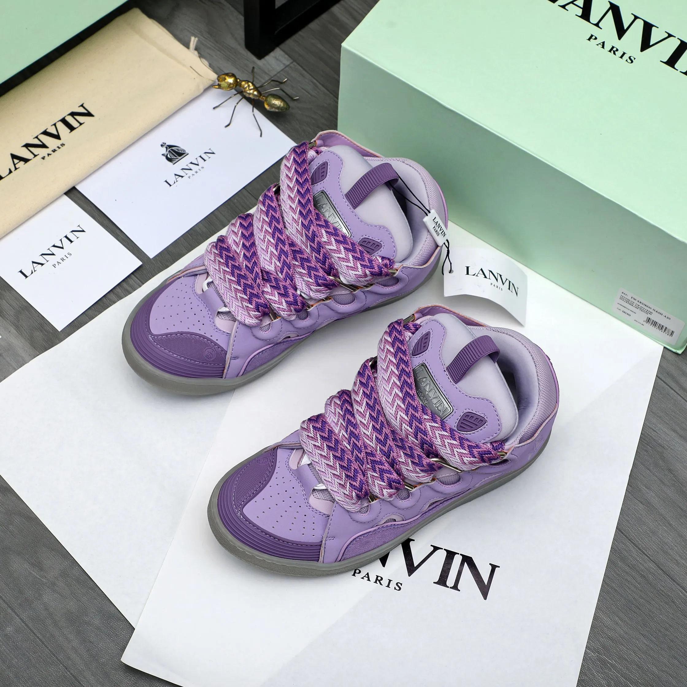Men's shoes 💰740 [Lanvin] Lanvin high-end quality original couple's casual shoes - Upper: imported cowhide leather splicing breathable mesh - Inner lining: Lycra elastic lining - Outsole: original rubber outsole - Super high quality control·Fine workmanship: highlighted (high-end·luxury·grade) -Size: 36-45 (45 can be customized)